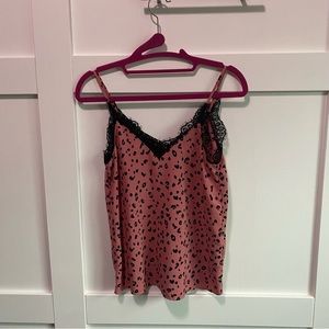 Cheetah Print Pink and Black Tank